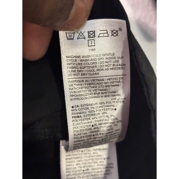 Athleta Womens Black Long Sleeve Drawstring Waist Tunic Top L - Picture 11 of 14